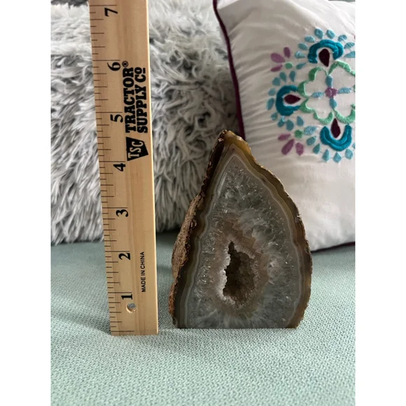 Unbranded Unisex Home Decor Brown Agate Geode - Picture 10 of 11